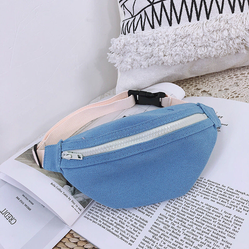 Children's Style Boys Slanted Candy Color Small Children's Shoulder Bags