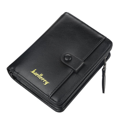 Men's Short Multiple Slots Driving License Fashion Coin Purses