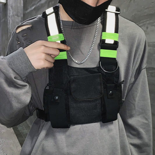 Big Talker Street Function Vest Tide Waist Packs