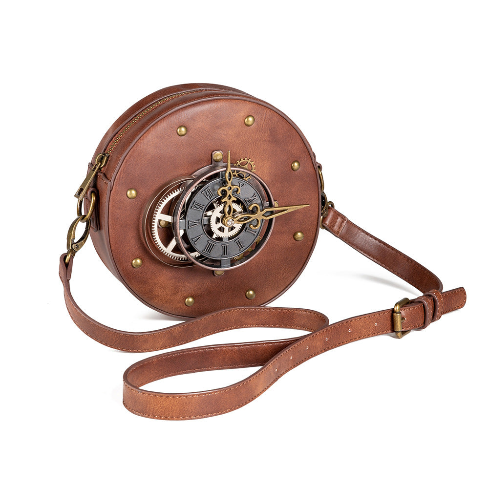 Women's Punk Vintage Brown Mobile Leisure Mini Waist Packs