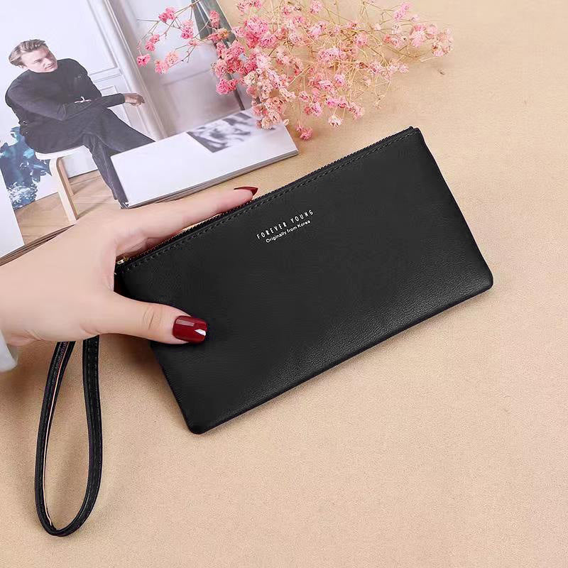 Women's Korean Style Zipper Long Large Capacity Ladies Wallets