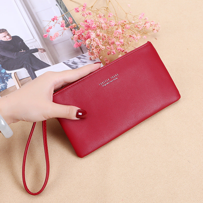 Women's Korean Style Zipper Long Large Capacity Ladies Wallets