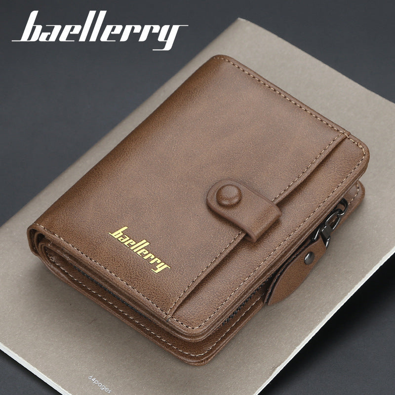 Men's Short Multiple Slots Driving License Fashion Coin Purses