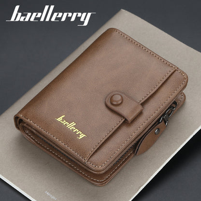 Men's Short Multiple Slots Driving License Fashion Coin Purses