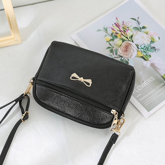 Women's Korean Style Fashion Simple Clutch Solid Shoulder Bags