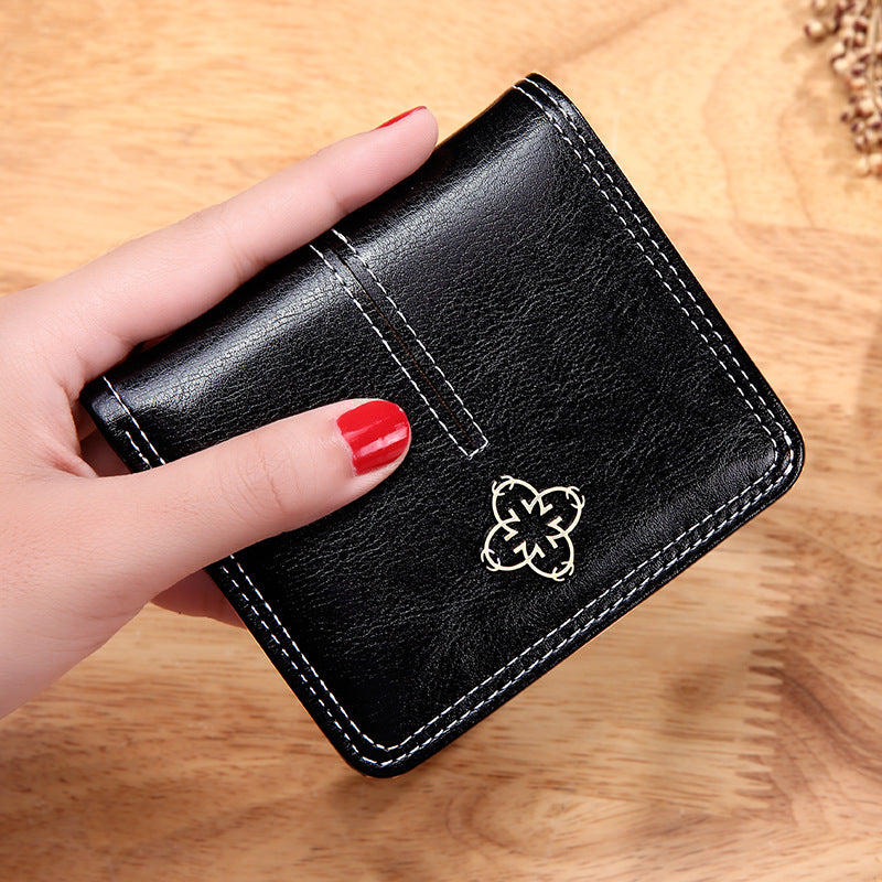 Attractive Fashion Women's Short Retro Thin Purses