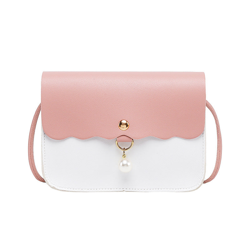 Women's Korean Style Mobile Simple Contrast Color Crossbody Bags