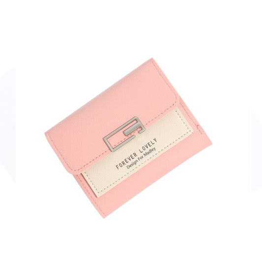 Women's Short Korean Fashionable Folding Personality Cute Purses