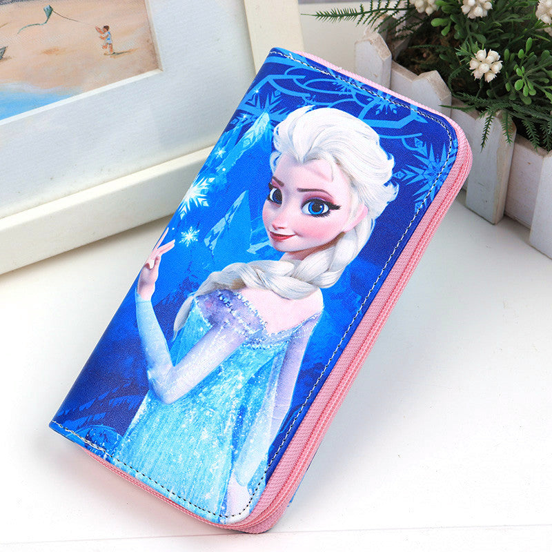 Women's Cool Tao Cartoon Doll Two-fold Ladies Wallets