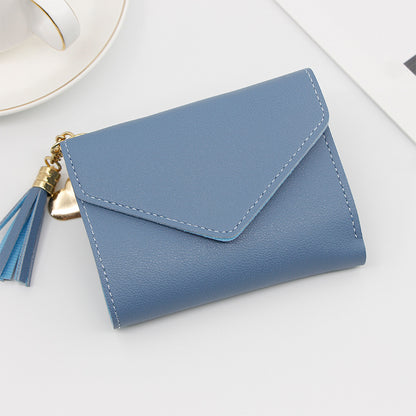 Charming Fashion Short Simple Tassel Clutch Ladies Wallets