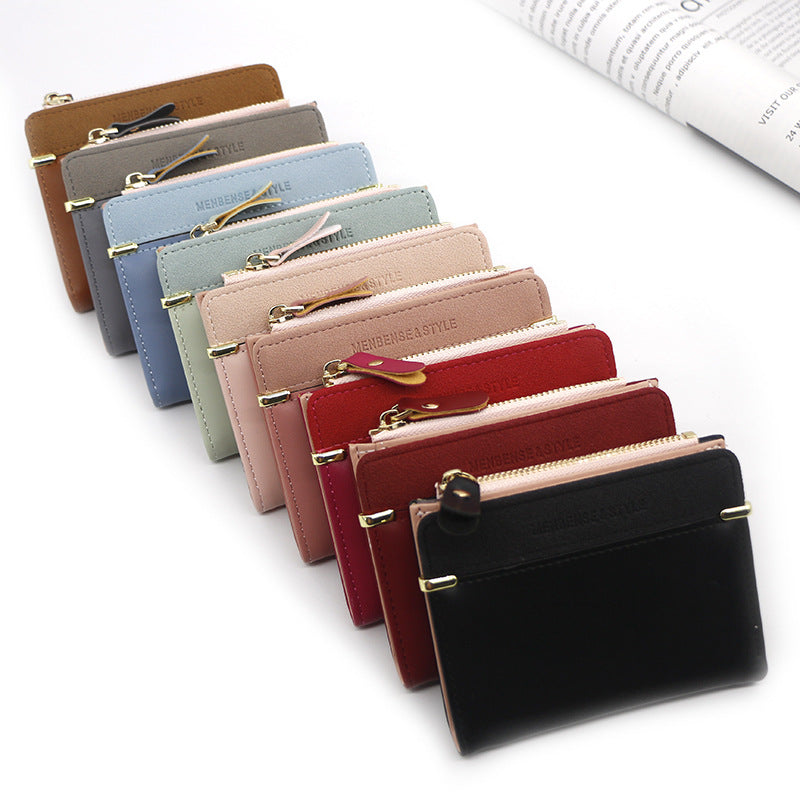 Women's Short Zip Simple Elegant Clutch Ladies Wallets