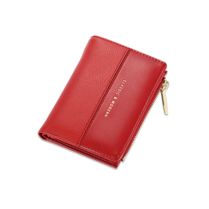 Women's Short And Simple Multiple Slots Ladies Wallets