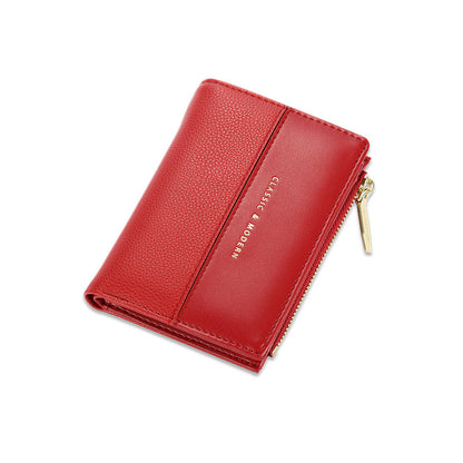 Women's Short And Simple Multiple Slots Ladies Wallets