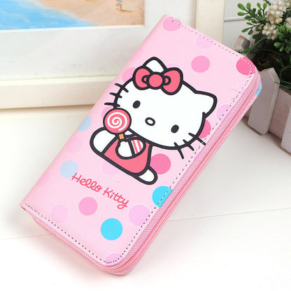 Women's Cool Tao Cartoon Doll Two-fold Ladies Wallets