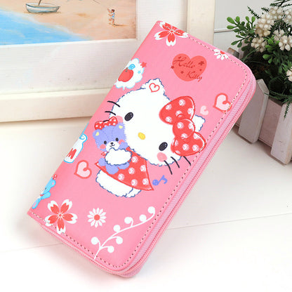 Women's Trend Creative Cartoon Cat Zipper Ladies Wallets