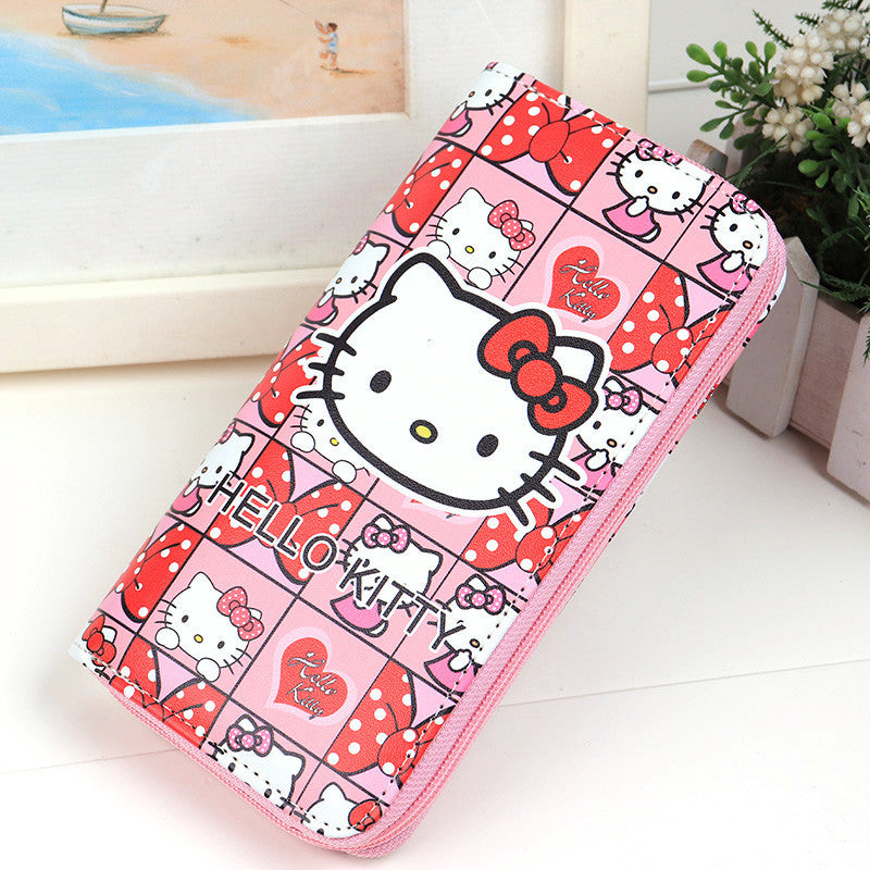 Women's Trend Creative Cartoon Cat Zipper Ladies Wallets