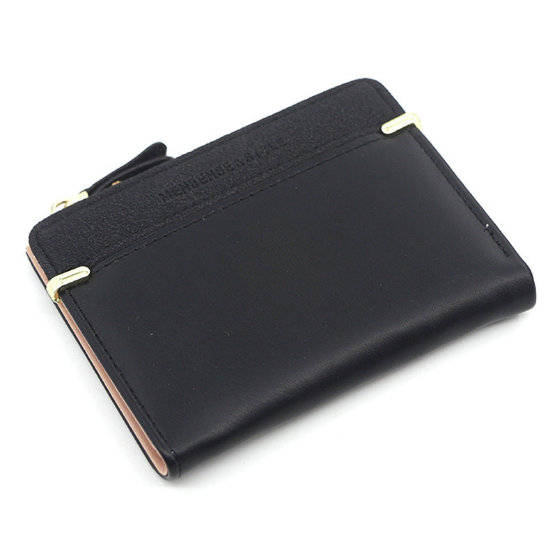 Women's Fashion Short Zip Korean Style Simple Ladies Wallets