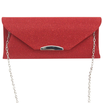 Women's Fashion Dinner Material Clutch Chain Handbags