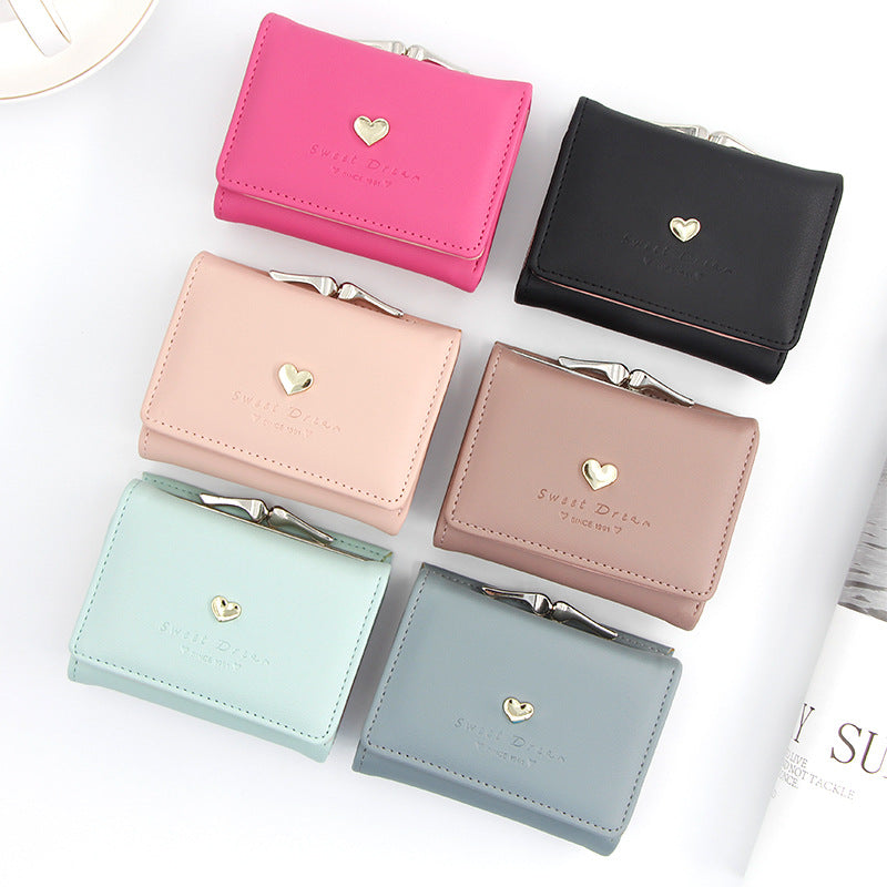 New Women's Korean Short Cartoon Cute Ladies Wallets