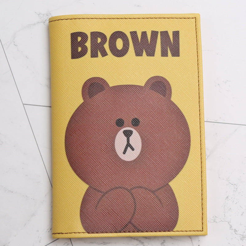 Various Little Bear Cartoon Passport Imitation Id Package