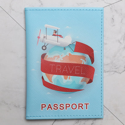 Paquet d'identité pour passeport avec carte du monde