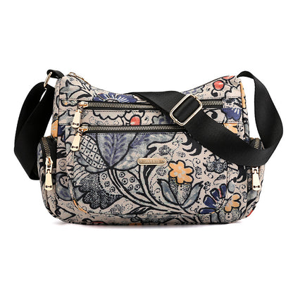 Women's Large Capacity Mummy Printing Dumpling Shopping Crossbody Bags