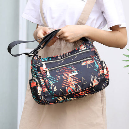 Women's Large Capacity Mummy Printing Dumpling Shopping Crossbody Bags