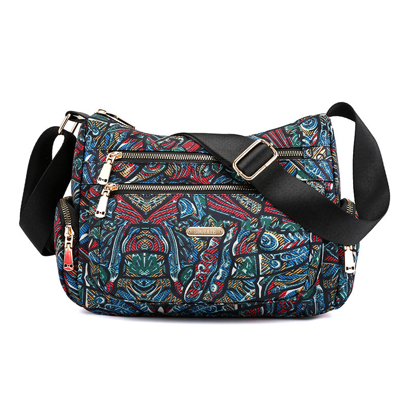 Women's Large Capacity Mummy Printing Dumpling Shopping Crossbody Bags