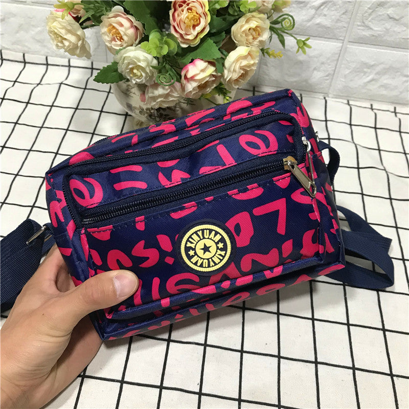 Women's Stall Canvas Mummy Person Flower Cloth Shoulder Bags