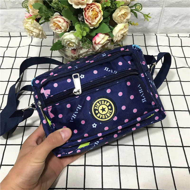 Women's Stall Canvas Mummy Person Flower Cloth Shoulder Bags