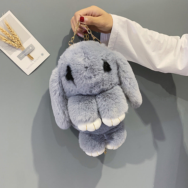 Rabbit Pattern Bunny Imitation Rex Plush Bags