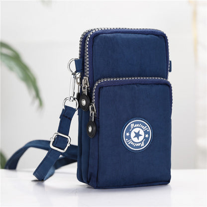 Women's Korean Style Mobile Packaging Zipper Printed Phone Bags