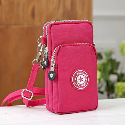 Women's Korean Style Mobile Packaging Zipper Printed Phone Bags