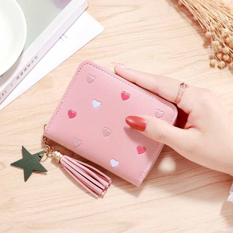 Simulation Leather Lady's Short Cute Mini Ladies Wallets