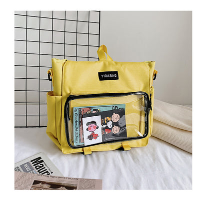 Women's Summer Fashion Transparent Trendy College Crossbody Bags