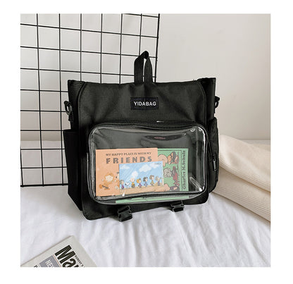 Women's Summer Fashion Transparent Trendy College Crossbody Bags