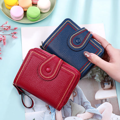 Women's Integrated Short Lady Simple Thin Cute Ladies Wallets