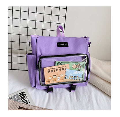 Women's Summer Fashion Transparent Trendy College Crossbody Bags