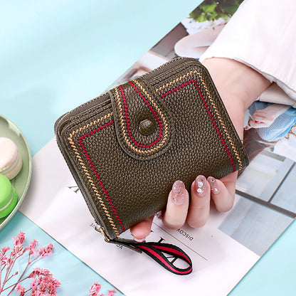 Women's Integrated Short Lady Simple Thin Cute Ladies Wallets