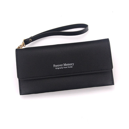 Women's Korean Fashion Clutch Zipper Multiple Slots Ladies Wallets