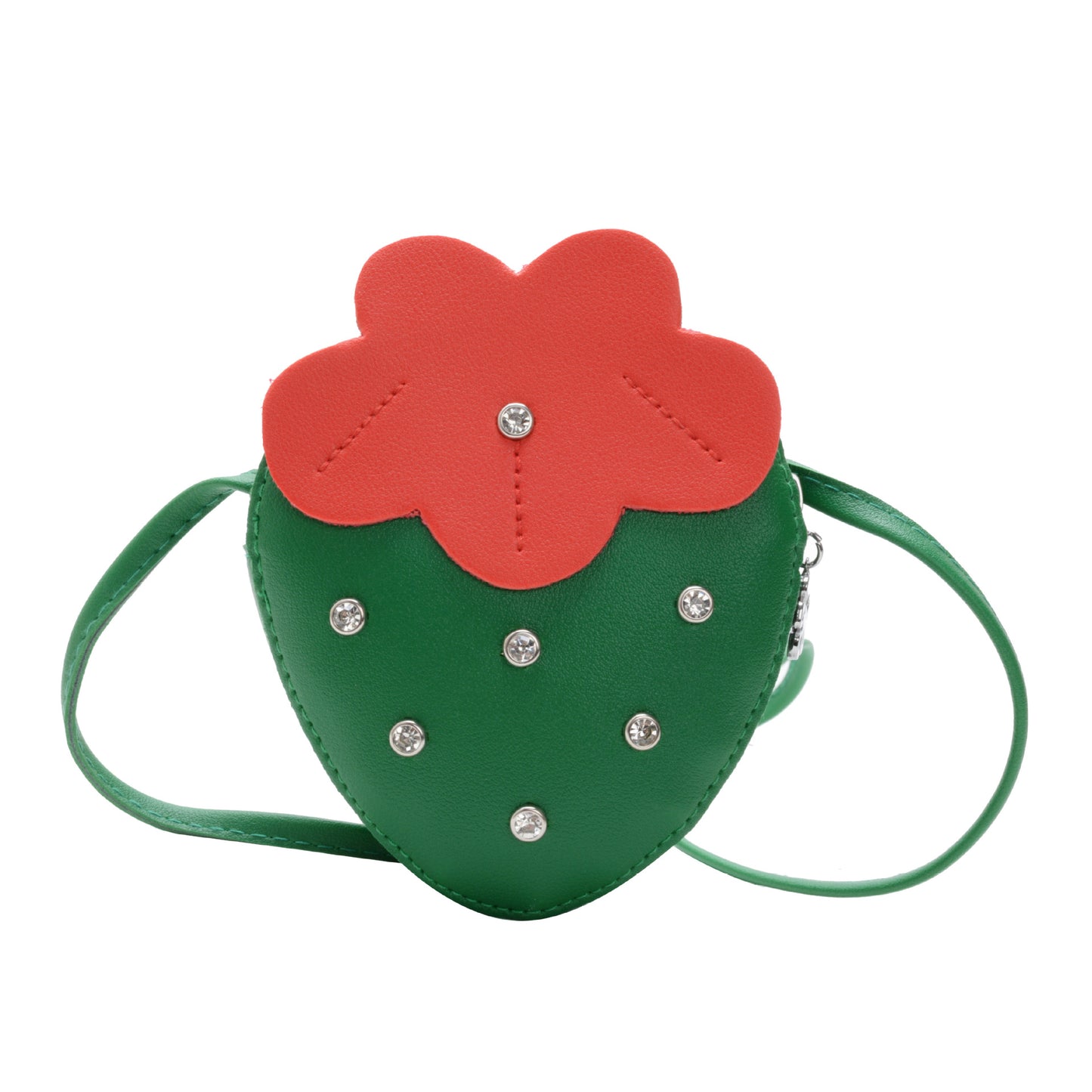 Pochette tendance pour enfants en forme de fraise, petits sacs à bandoulière tendance et mignons pour enfants