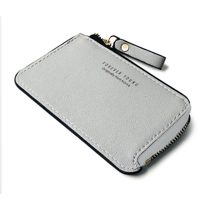 Men's Korean Style Zip Creative Short Business Men's Wallets