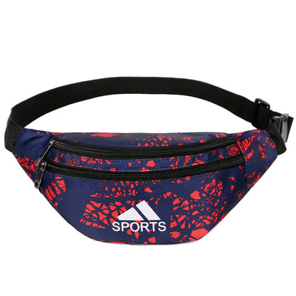 Women's & Men's & Exercise Oxford Cloth Waterproof Printed Men's Waist Packs