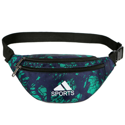 Women's & Men's & Exercise Oxford Cloth Waterproof Printed Men's Waist Packs