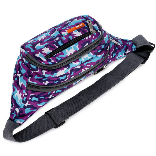 Women's & Men's & Mobile Waterproof Spring Nylon Printed Men's Waist Packs