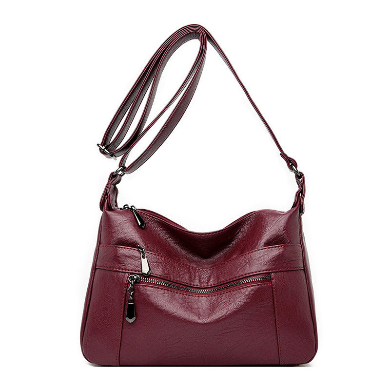 Women's Fashion Trendy Large Capacity Soft Leather Crossbody Bags