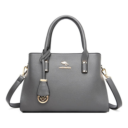 Women's Kangaroo Fashion Soft Leather Big Mother Handbags