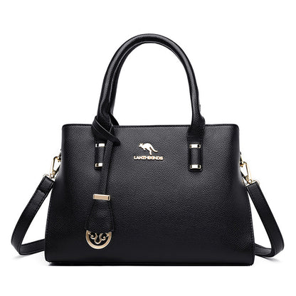 Women's Kangaroo Fashion Soft Leather Big Mother Handbags