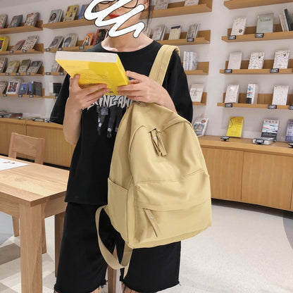 Women's Style Fashion Pure Color Simple Super Popular Backpacks