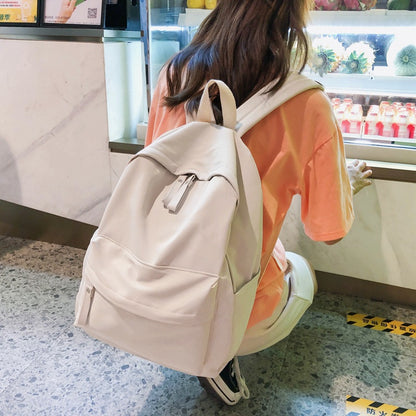 Women's Style Fashion Pure Color Simple Super Popular Backpacks